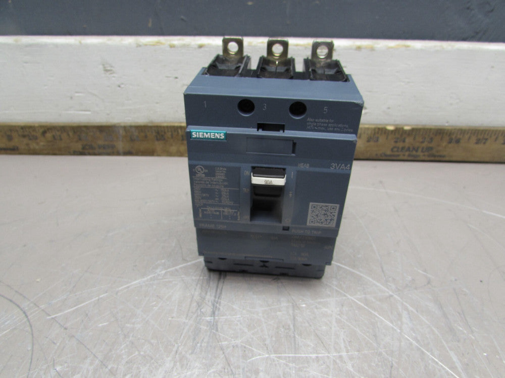 SIEMENS  3VA4190-6ED34-0AA0  ,CIRCUIT BREAKER,  3P/90A /480V/65kA   MAKE OFFER!