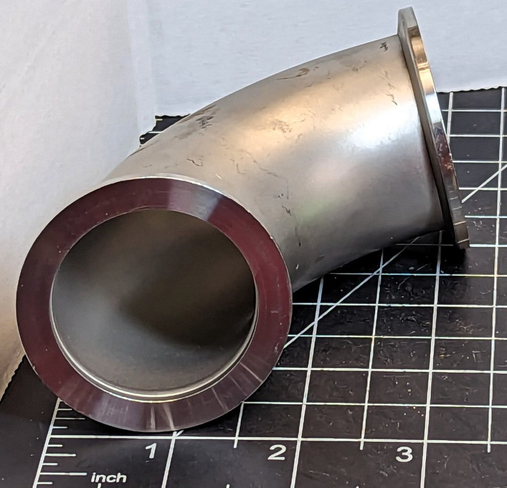 NW 25 ISO-KF90 Radius Elbow 90° Mitered Elbow Stainless Steel WORKING PULL [C1S4