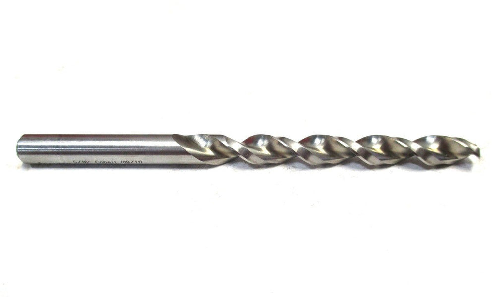 NEW 5/16 x 5/16 x 2-15/16 x 4-19/32 130° RH Cobalt Parabolic Flute Jobber Drill