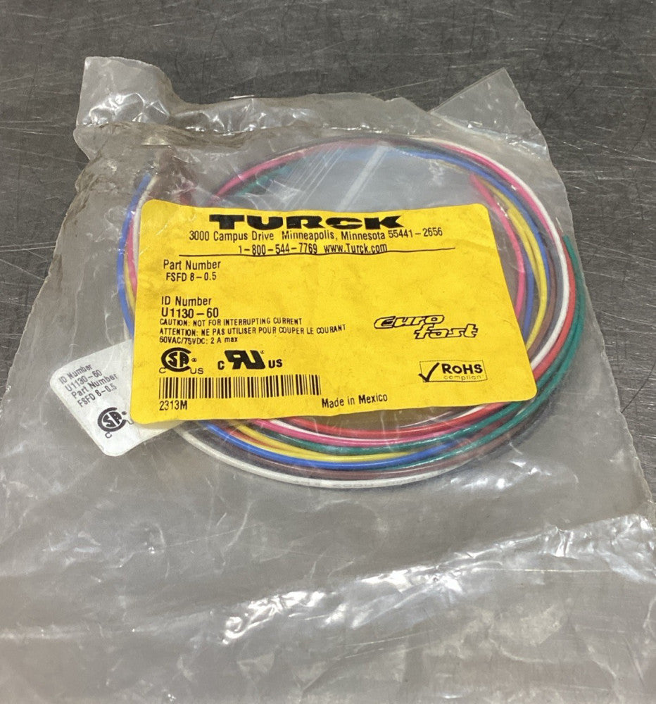 TURCK FSFD 10-0.5 U0916-75 PLC Cable NEW Curo Fast