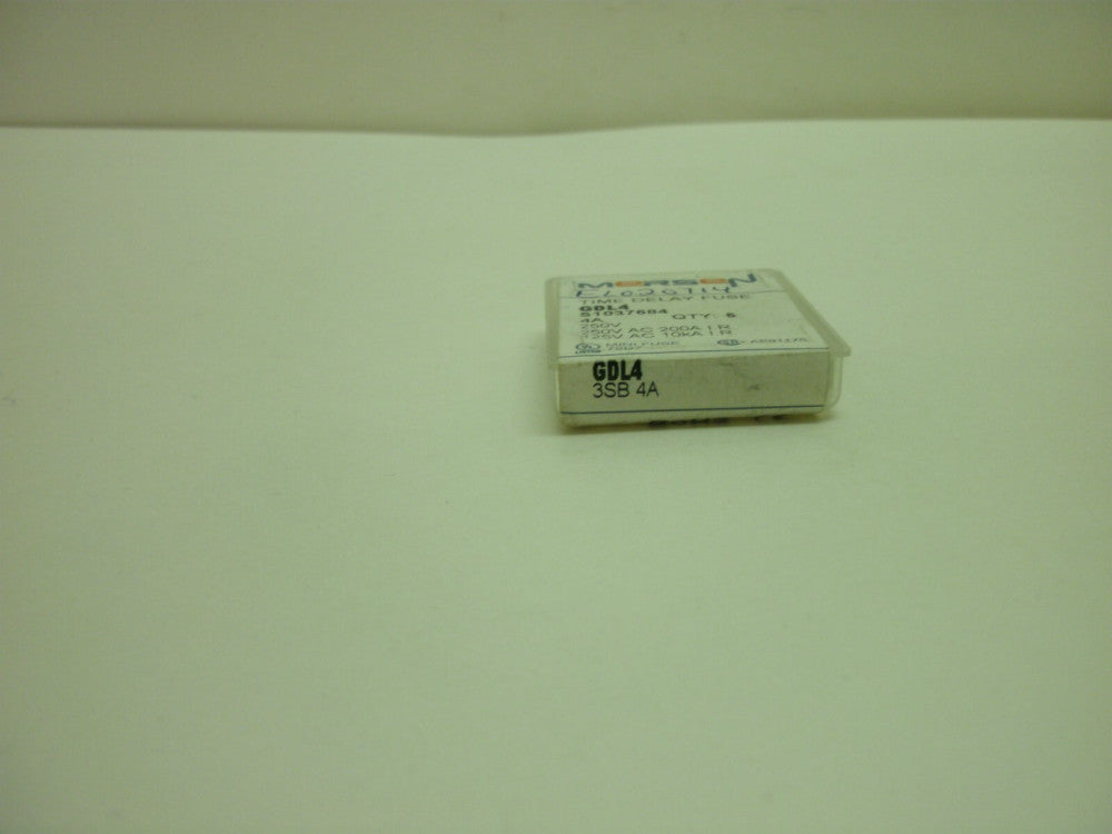 MERSEN GDL4 TIME DELAY FUSE 4 AMP 250V 3SB 4A 1-(BOX OF 5) NEW IN BOX