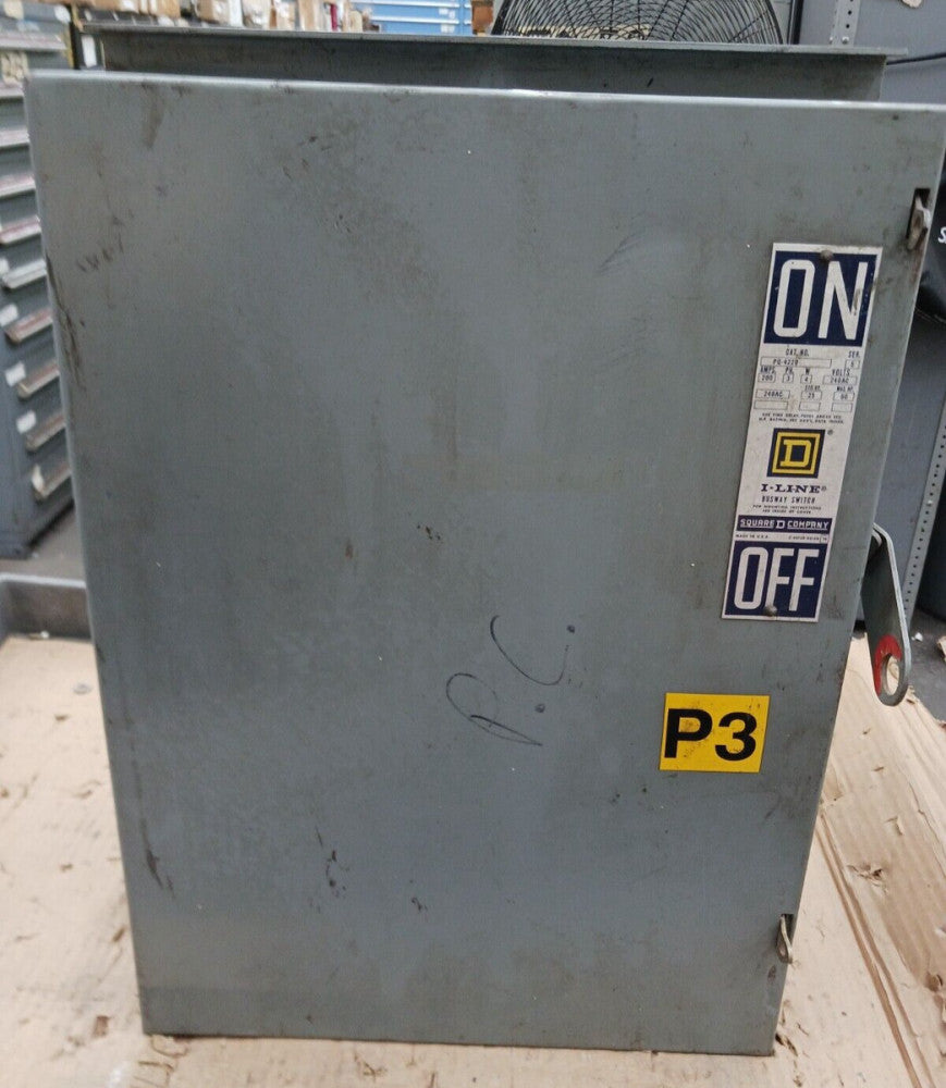Square D PQ-4220 I-line Fusible Bus Plug Switch 200 amp 240 vac 3PH 4W