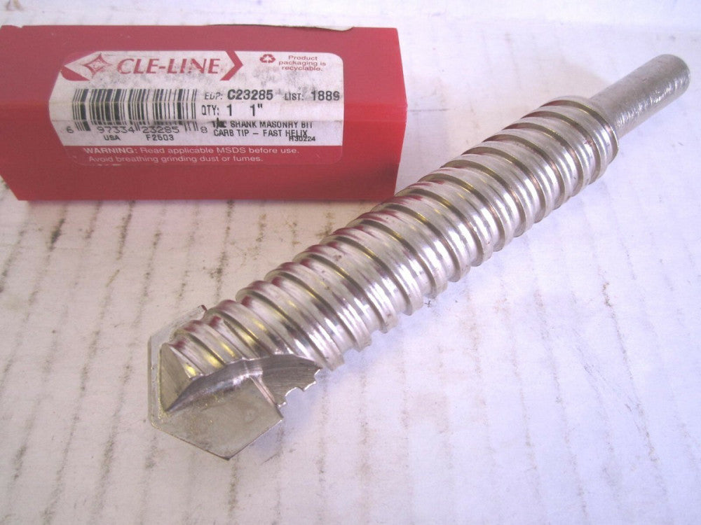Cle-Line (C23285) 1/2" x 1" OAL Reduced Shank Carbide Tipped Masonry Drill Bit 
