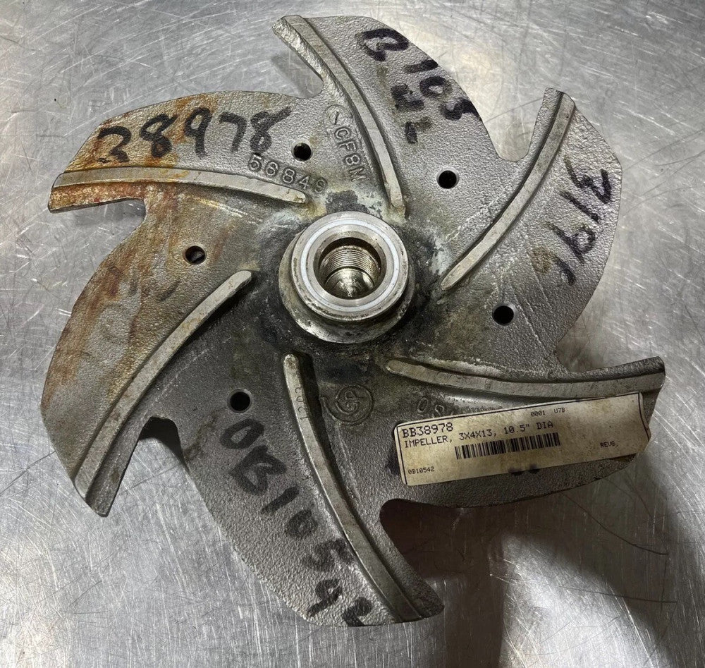 Goulds Impeller 10.5” dia, PN: 56849 Nos Surplus