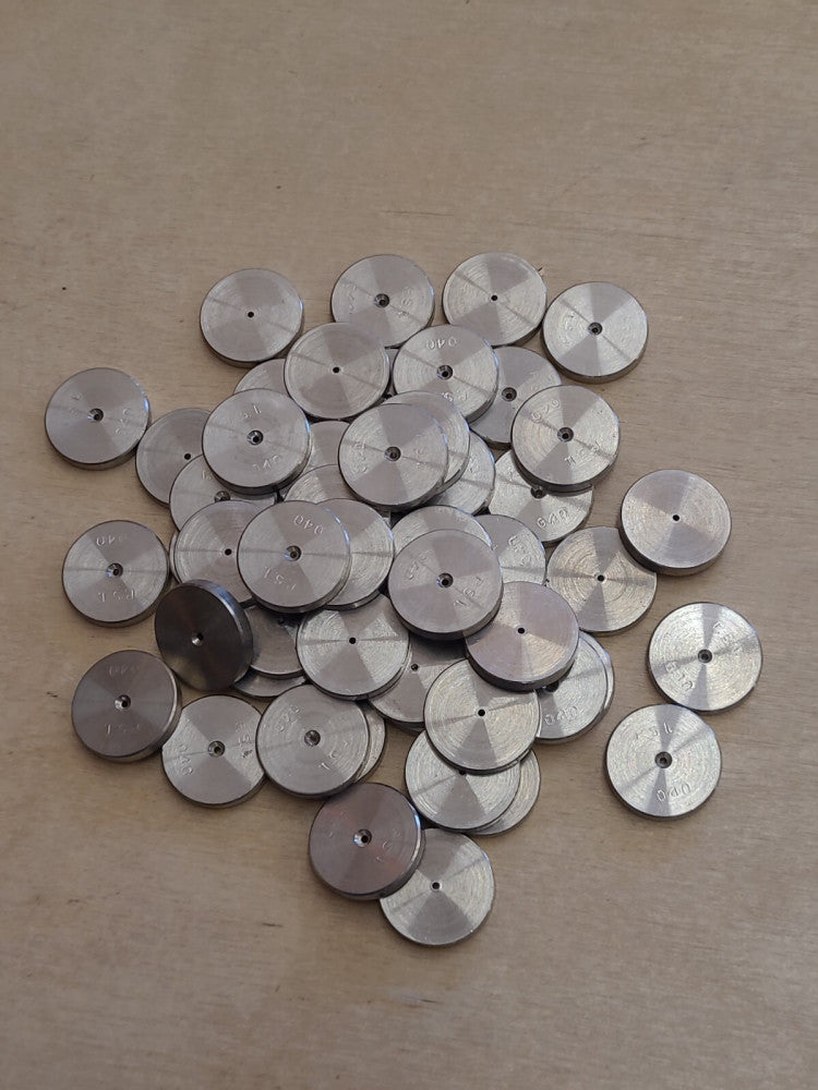 Lot Of 54 P.S.I. Spray Nozzle Discs For Teejet Or? 040 Orifice