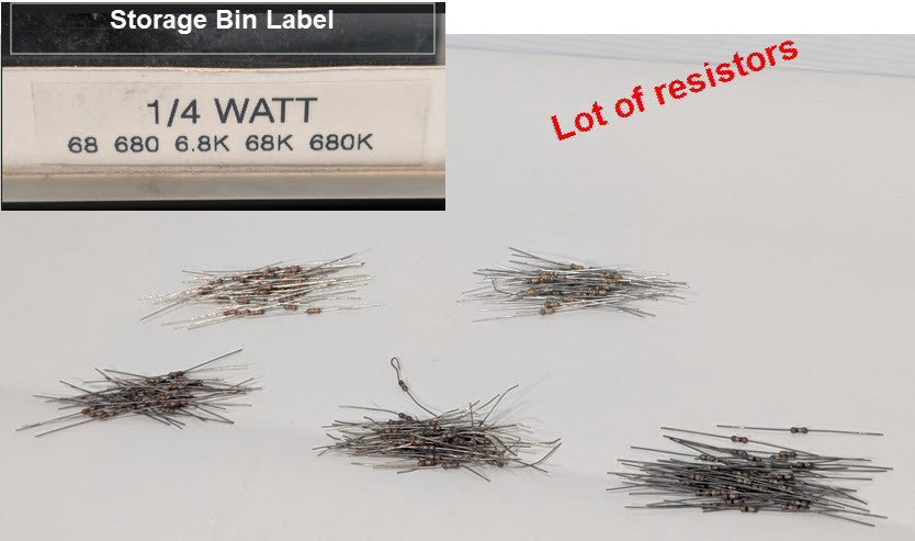 Large Lot of 1/4 Watt Resistors, Most Are Linear Resistors - As Shown
