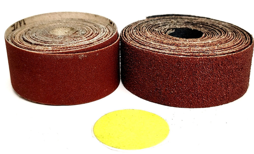ASSORTMENT LOT ABRASIVE SANDING BELT 1" WIDTH ALUMINUM OXIDE 80GRIT **LOT OF 2**