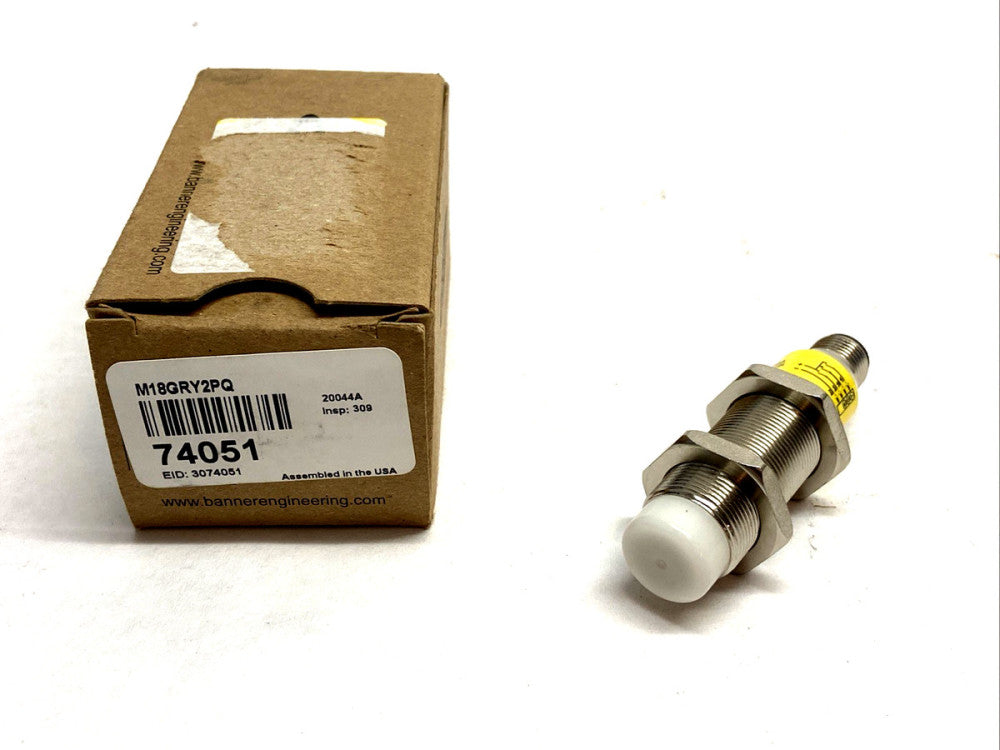 Banner M18GRY2PQ General Purpose Indicator M18 Series Barrel Housing 74051