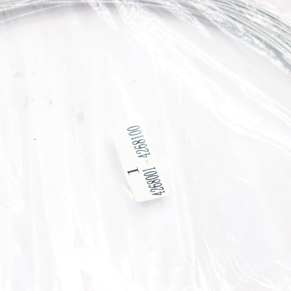 (100-Pk) Numbered Tamper Proof Security Cable Seals Tags Steel White