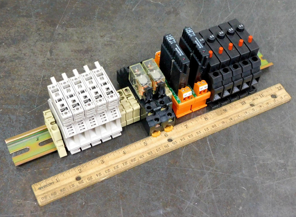Weidmuller & Allen Bradley LR82859, WSI6/2, EW35, 700-HK36Z24, GH005 DIN Rail
