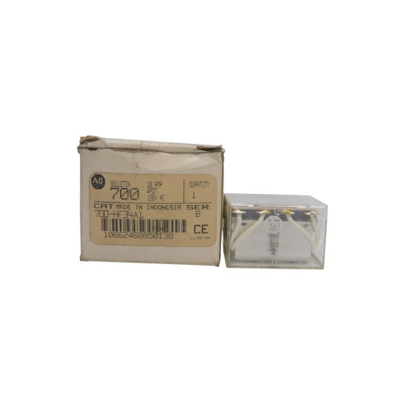 ALLEN BRADLEY 700-HF34A1 SER. B 120VAC 10A (WH) NSMP