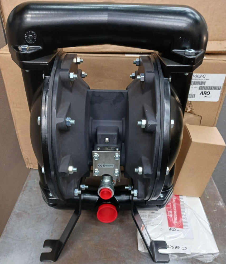 NEW ARO 1-1/2" ALUMINUM DOUBLE DIAPHRAGM PNEUMATIC PUMP 90 GPM 666150-362-C
