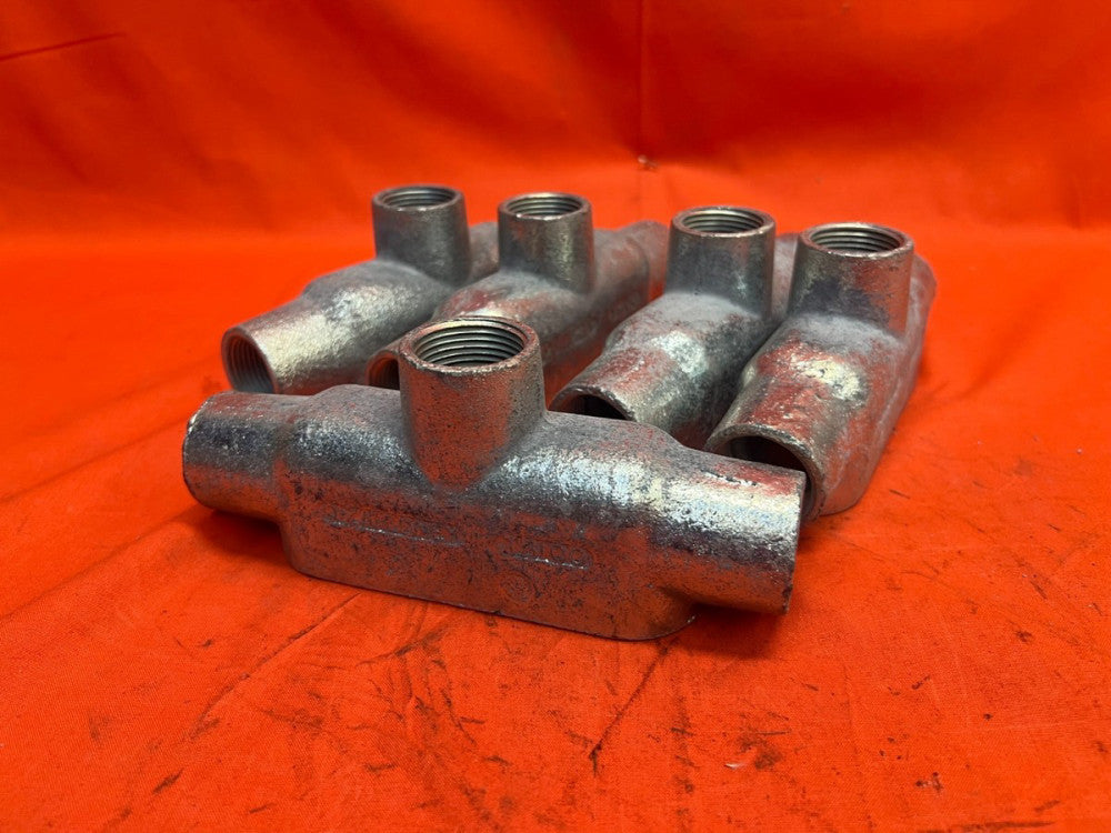 OZ GEDNEY CONDUIT BODY TB-100 1" SIZE (LOT OF 5)