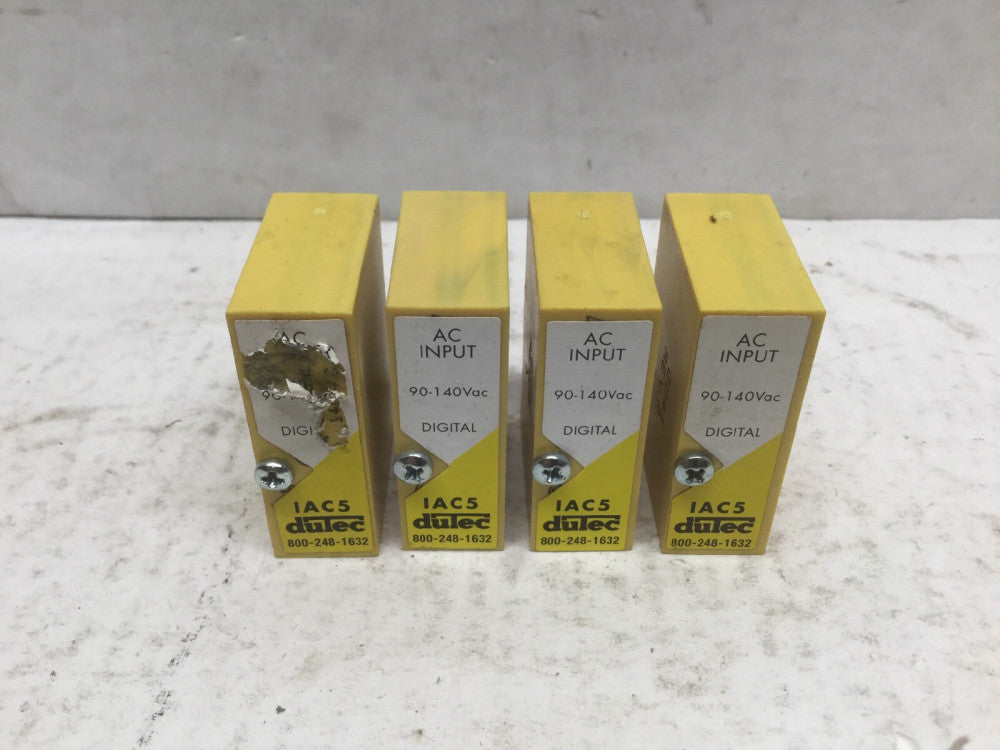 duTec IAC5 AC INPUT Module, Digital, 90-140 Vac (Lot of 4)
