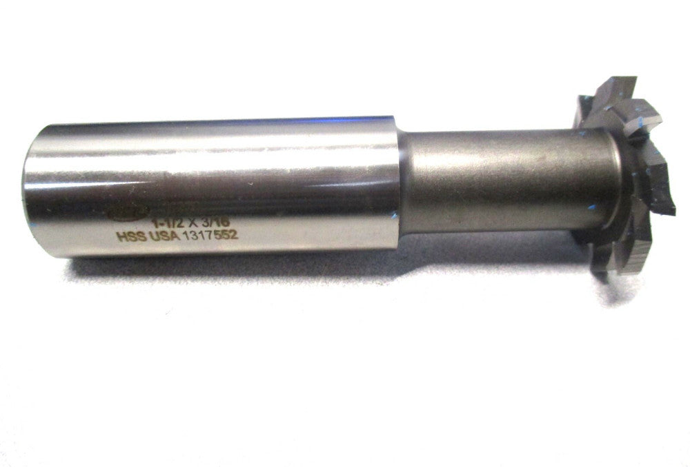 KEO (10970) 1-1/2 x 3/16 4-3/16 OAL 8-Teeth RH HSS T-Slot Cutter