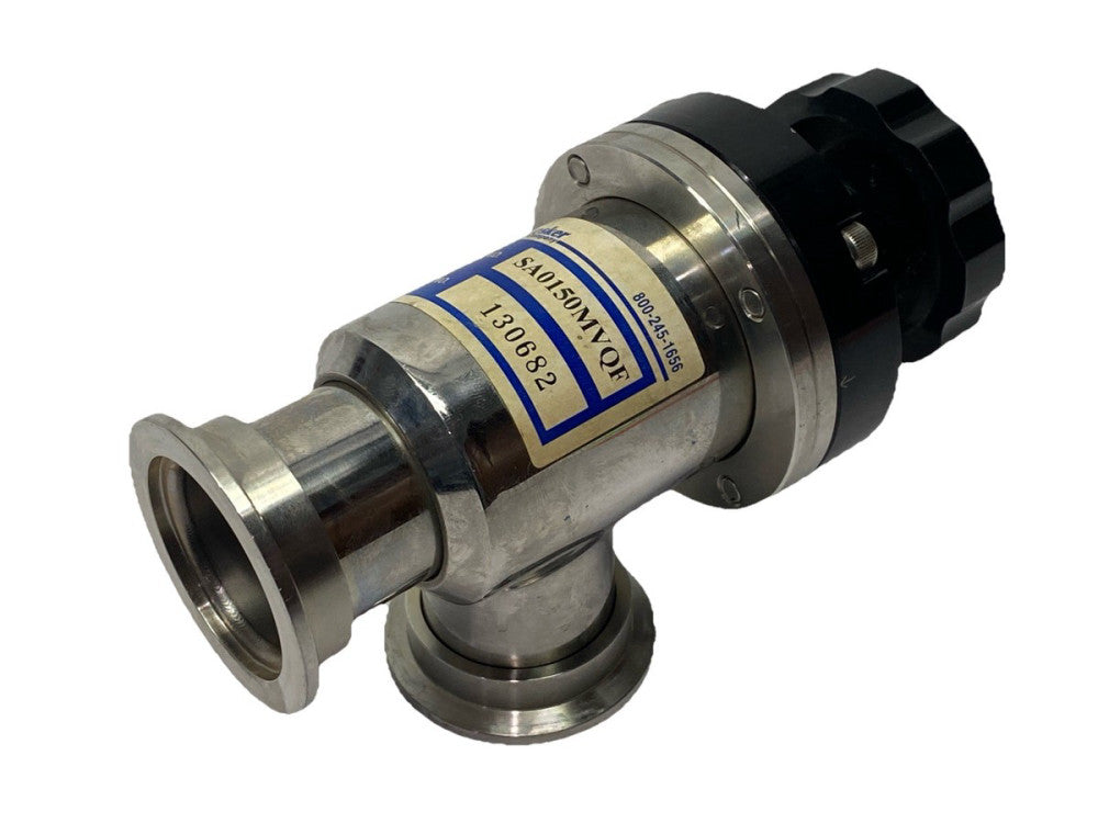Kurt Lesker SA0150MVQF RT ANGLE VALVE SS QF40 FLGS MANUAL, 1.5"PORT VIT SEALED