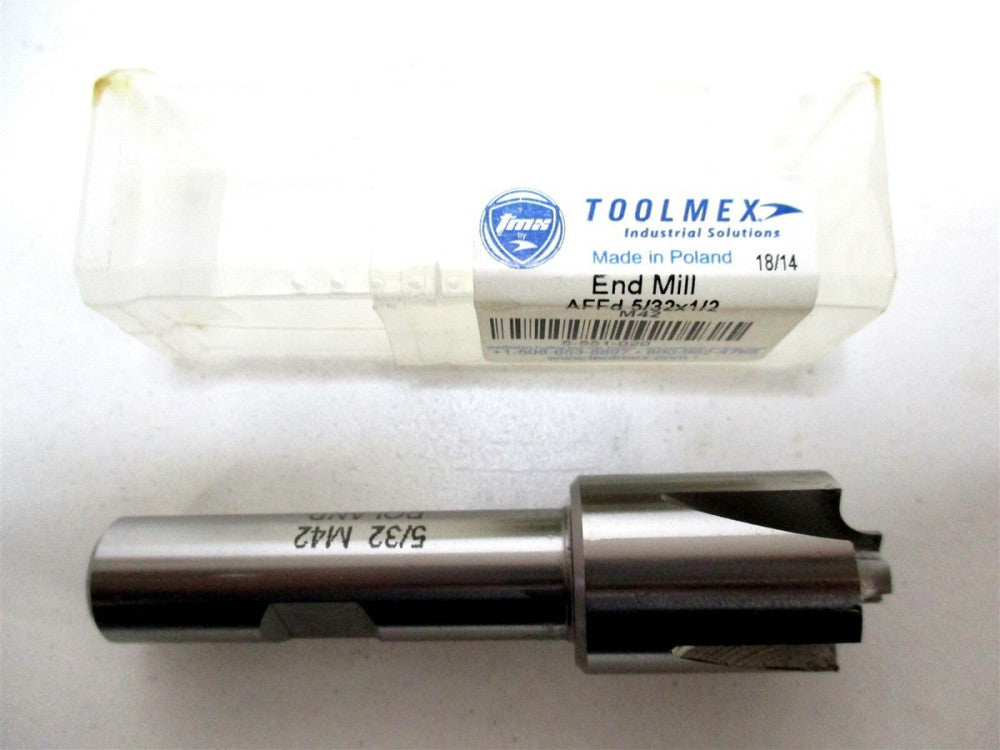 Toolmex (5-551-020) 3/4 x 1/2 x 5/32 x 3 4-Flute Cobalt Corner Rounding End Mill