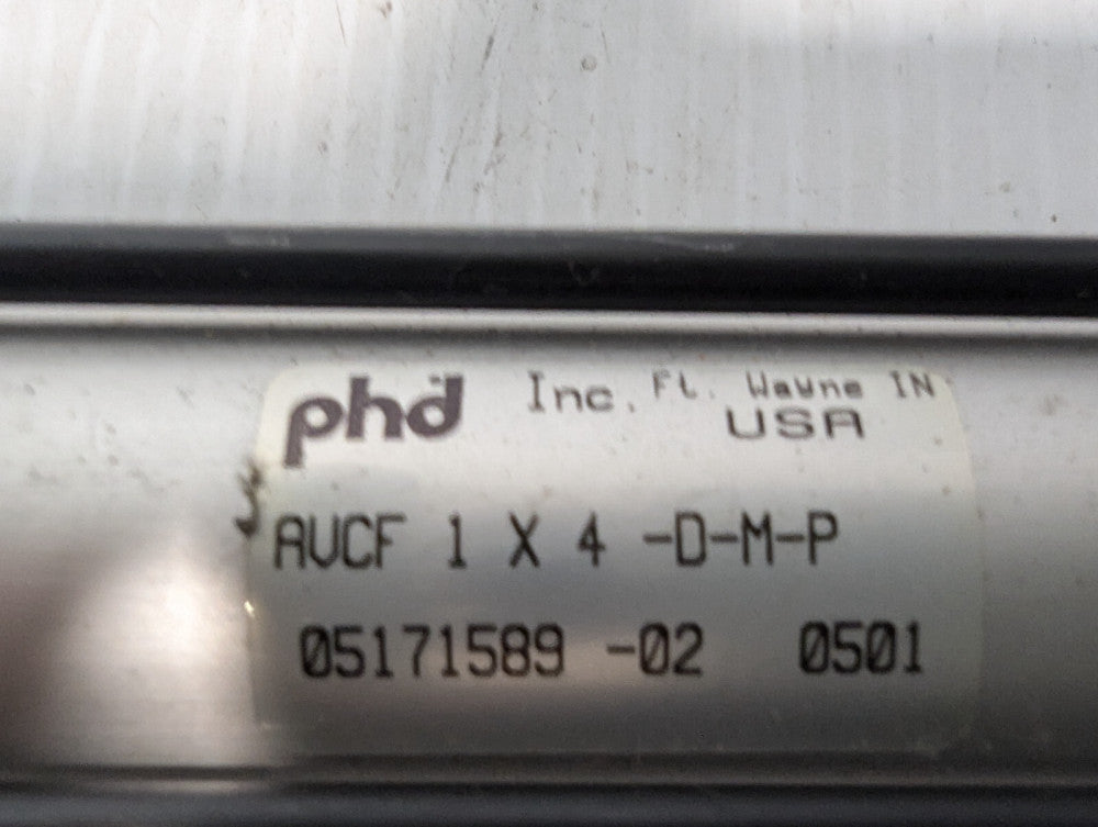PHD AVCF 1 x 4 -D-M-P Cylinder, 1" bore, 4" stroke -Made in USA