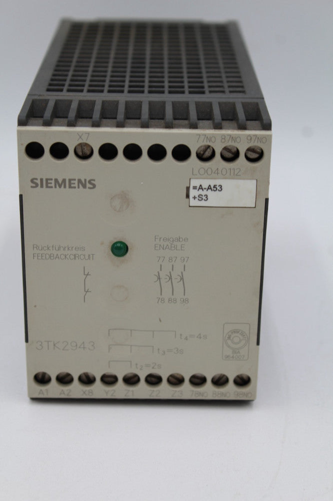 Siemens 3TK2943-0BB4 Safety Relay