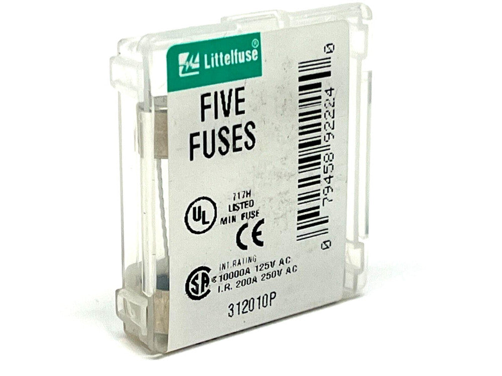 Littlefuse 312010.VXP Fast Acting Fuse 8A 250V 5 PACK