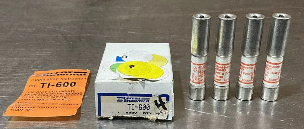 (Lot Of 4) Mersen Ferraz Shawmut TI-600 Fuse Trigger Indicator 600V, NOS Surplus