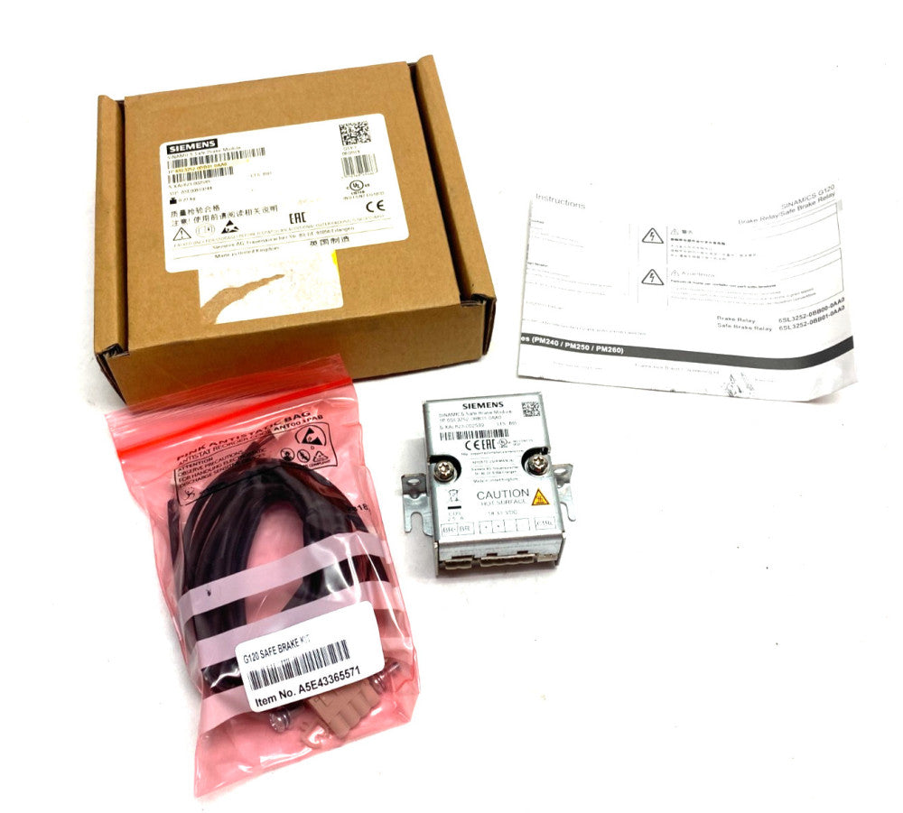 Siemens 6SL3252-0BB01-0AA0 SINAMICS Safe Brake Relay for Power Module