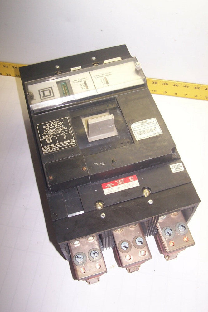 SQUARE D 400 AMP CIRCUIT BREAKER 600 VAC 3 POLE SHORT TIME  MEF436
