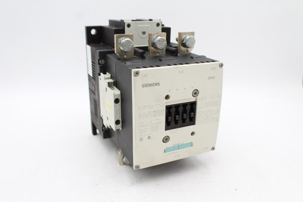 Siemens 3RT1064-6AF36 3-Pole Power Contactor