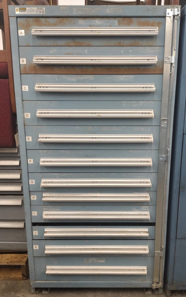STANLEY VIDMAR 12 DRAWER 30" WIDTH TOOL CABINET
