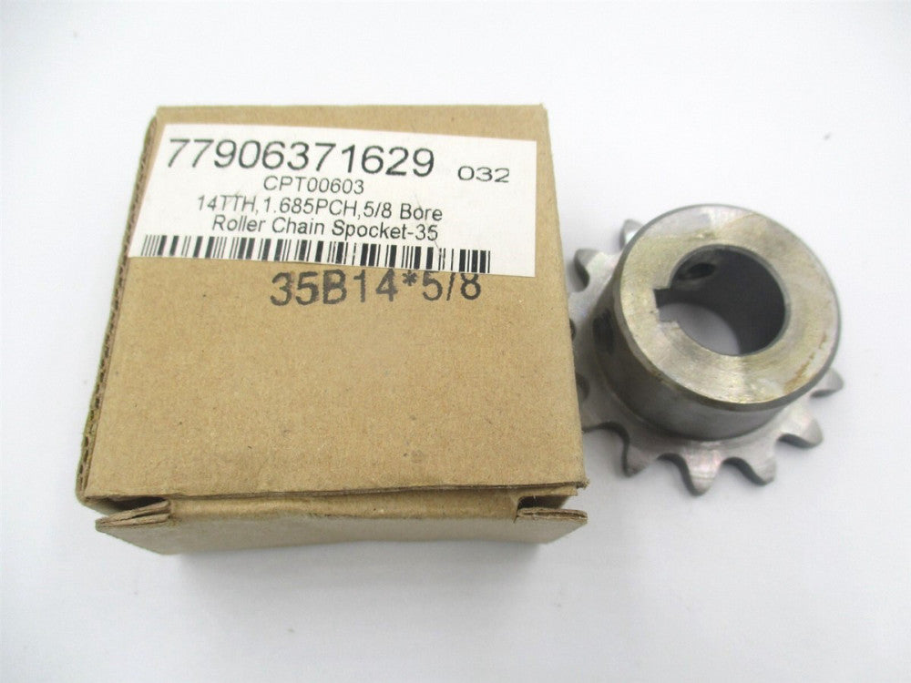 (CPT00603) 5/8 x 0.375 Chain Size 35, 14 Tooth Sprocket Steel