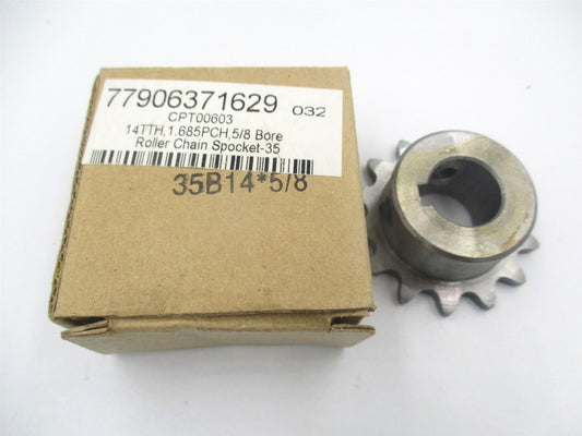 (CPT00603) 5/8 x 0.375 Chain Size 35, 14 Tooth Sprocket Steel