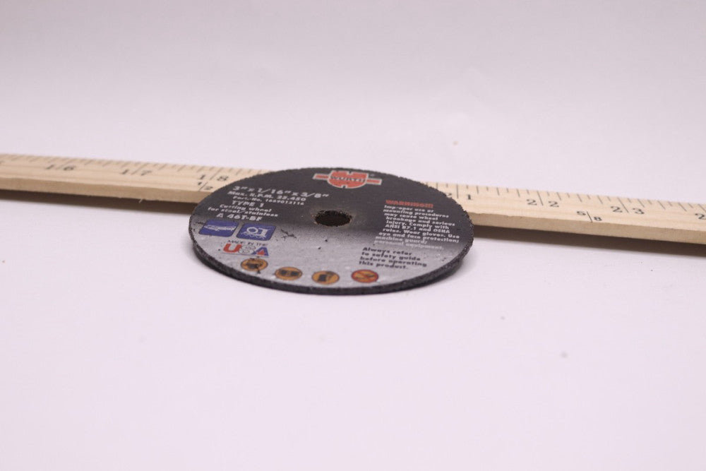 Wurth Straight Cut-Off Wheel Black Aluminum Oxide 3" x 1/16" x 3/8" A46T-BF 