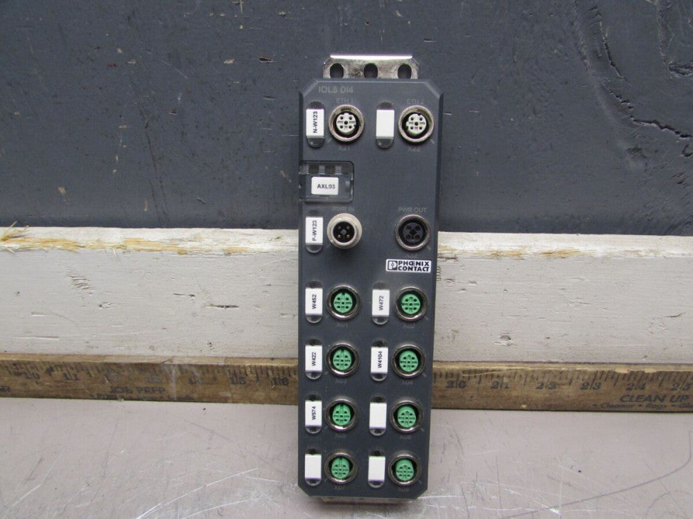 PHOENIX CONTACT AXL E ETH IOL8 D14 M12 6P, EtherNet DIGITAL I/O, MAKE OFFER!