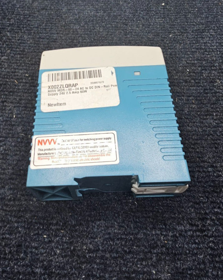 NVVV MDR-60-24 AC to DC DIN-Rail Power Supply 24V 2.5 Amp 60W