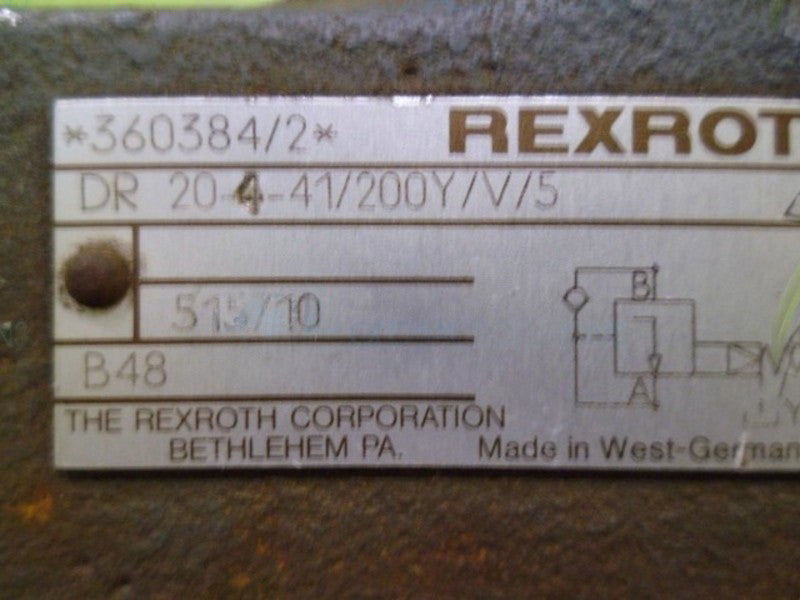 REXROTH DR 204-41/200Y HYDRAULIC VALVE UNMP