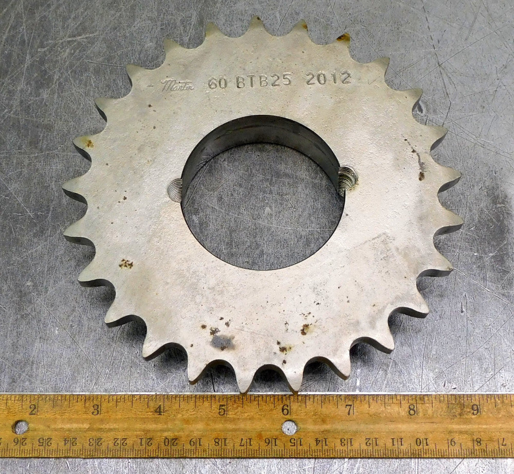 Martin 60BTB25 Roller Chain Sprocket #60 25 Teeth 2-5/8" Bore