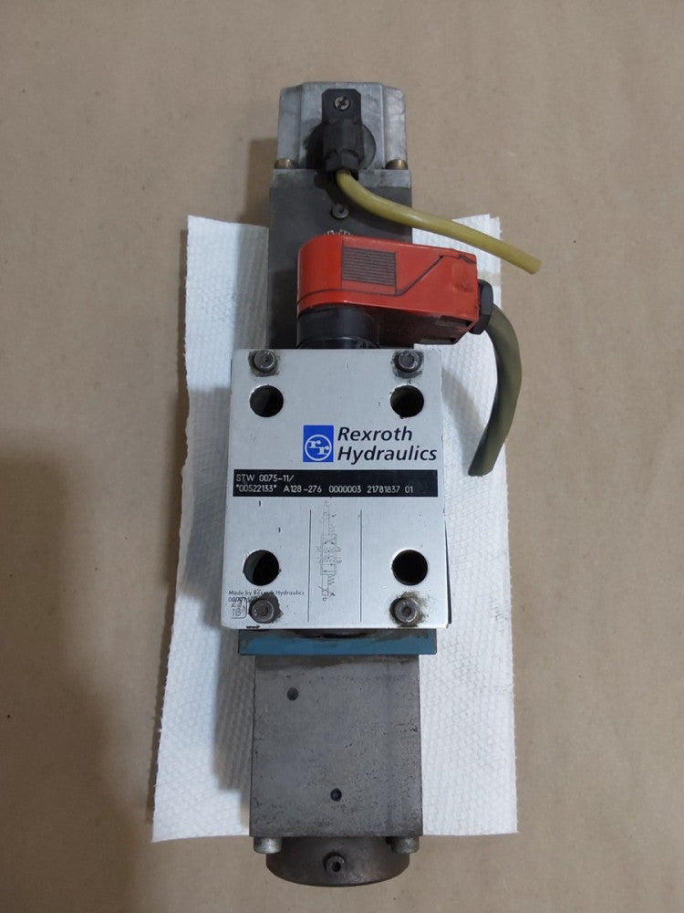 REXROTH HYDRAULIC VALVE STW 0075-11/ 000522133 A128-276 0000007 21781837 01