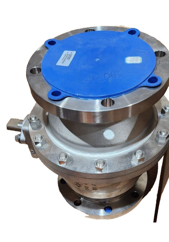 6" JAMESBURY 9150-31-3600-XTZ2 FLANGED FULL PORT BALL VALVE MA0179996 316SS NEW