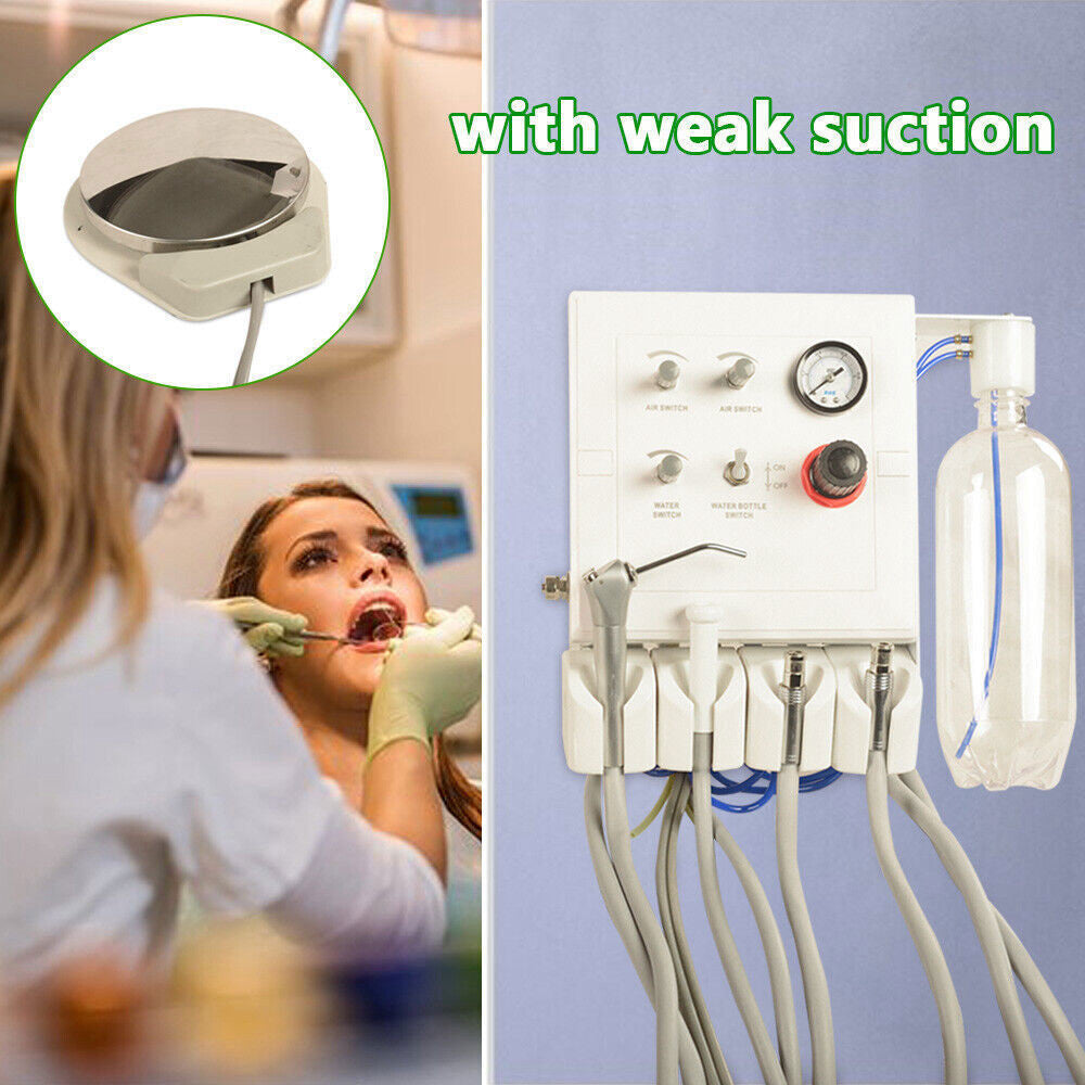 4 Hole Dental Turbine Unit Water Bottle Work With Weak Suction Dental Tool USA