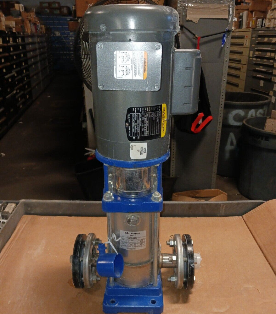 GOULDS G&L 1-/4" SS MULTI-STAGE CENTRIFUGAL PUMP 1-1/2 HP 115/230 VAC 1SVD1F4E0