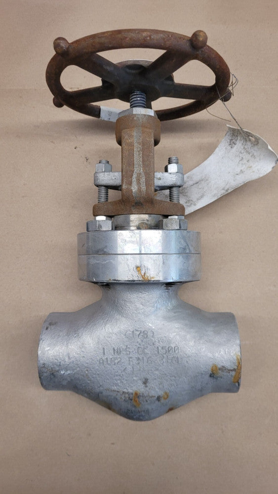 NOS Flowserve / Vogt SW15501 Globe Valve 1" Socket Weld 316 Stainless Steel Body
