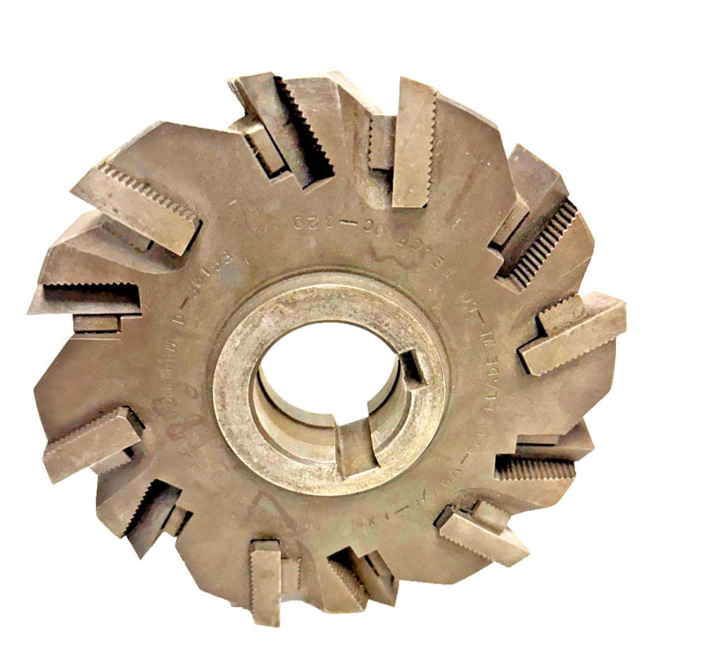 GODDARD SIDE MILLING CUTTER 6X1-1/4" 12-TEETH STAGGERED 1" ID 1/2" KEY WAY HSS