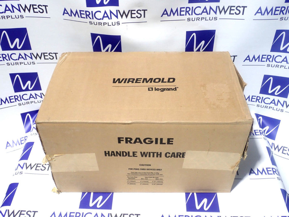 New Legrand Wiremold Evolution Series 8ATCPBK 8" Recessed Poke-Thru Assembly
