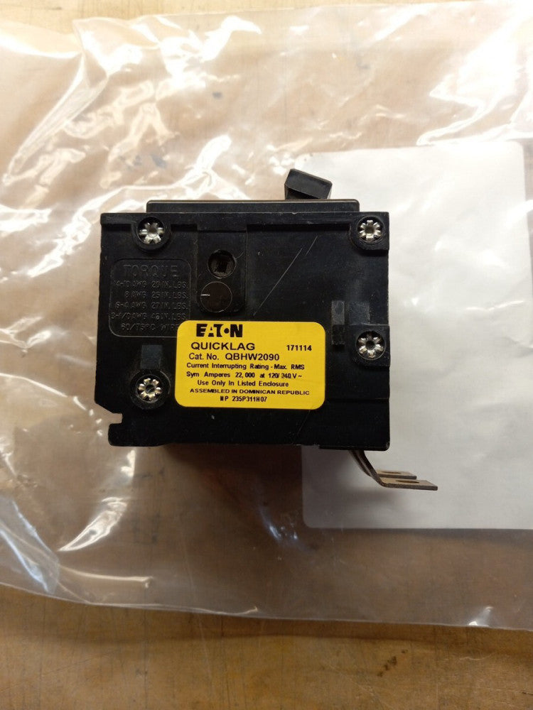 New Circuit Breaker Cutler Hammer QBHW2090 90 Amp 2 Pole 22kA Bolt on Quicklag @