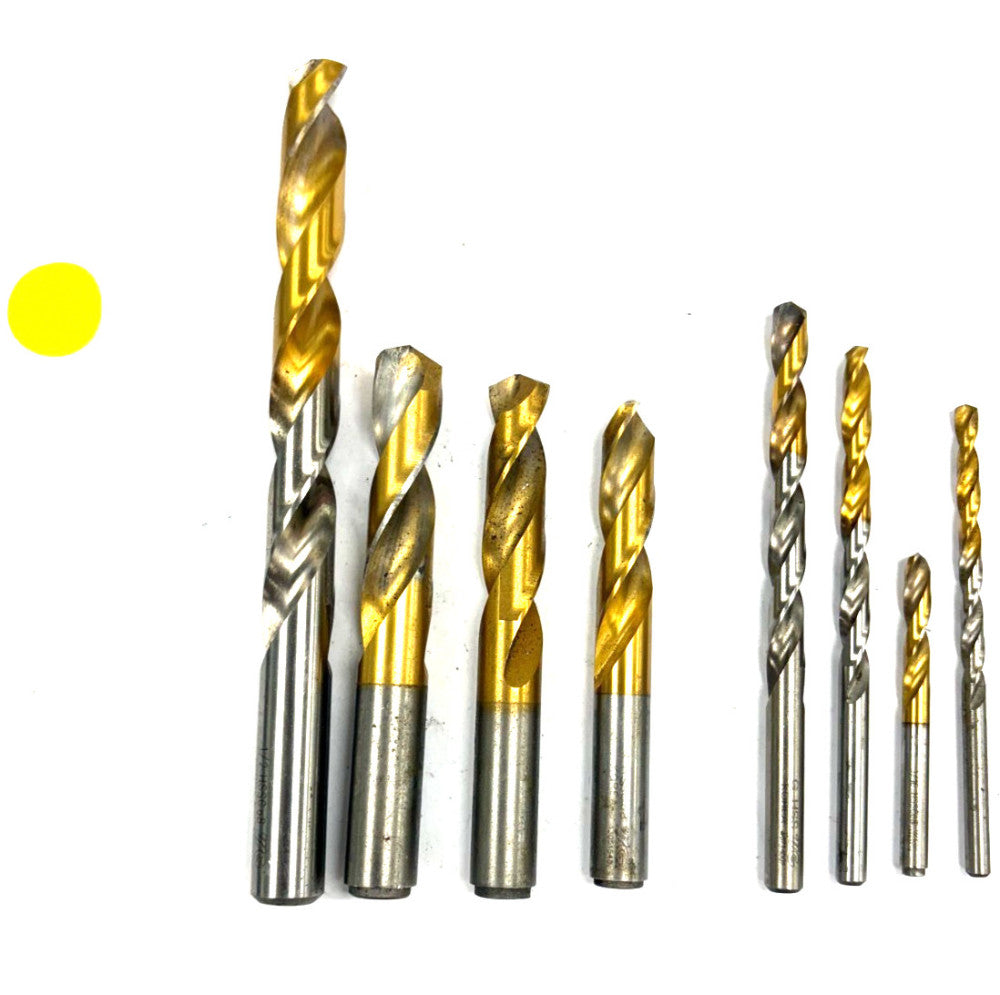 ASSORTMENT OF YG-1 DRILL BITS SIZE RANGE 1/2"- 5/32" LOT OF 8