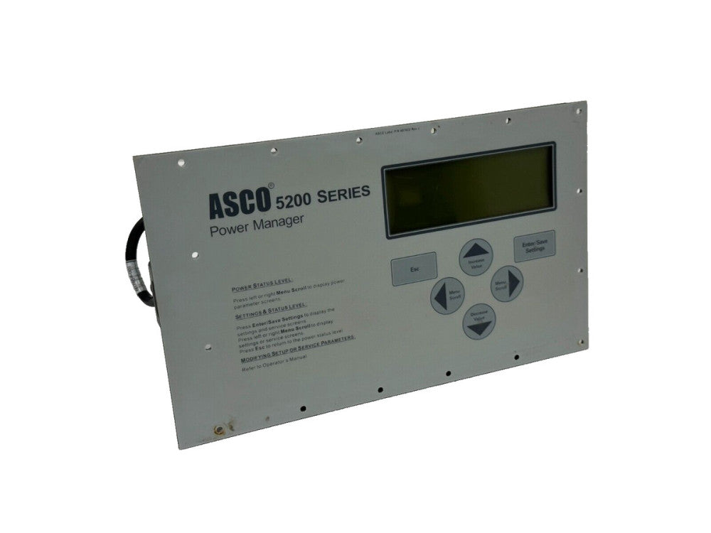 USED ASCO 5200 SERIES POWER MANAGER XP 5220D 629262