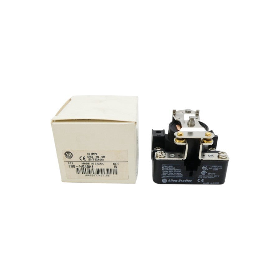 ALLEN BRADLEY 700-HG45A1 SER. B 120V (WH) NSMP