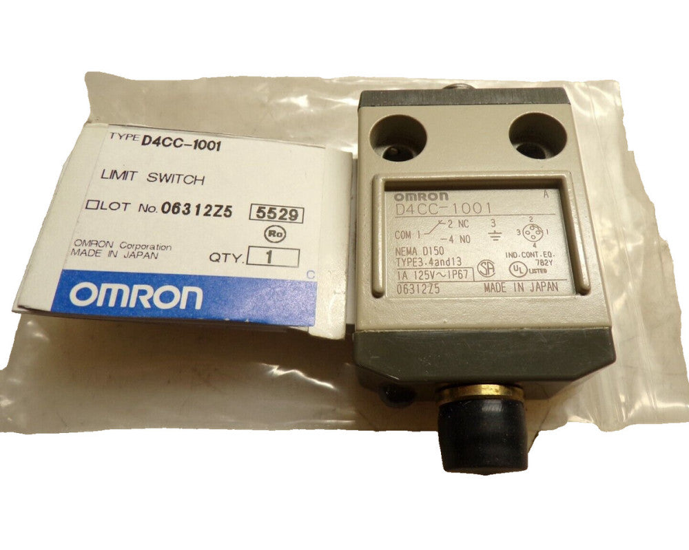 NEW OMRON D4CC-1001 PLUNGER LIMIT SWITCH 