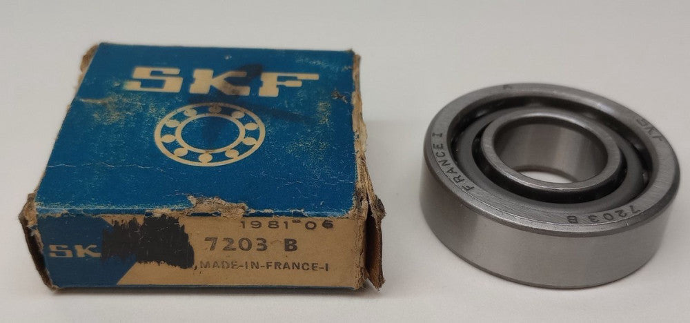 SKF 7203 B Angular Contact Ball Bearing 17mm ID X 40mm OD X 12mm W 7203B