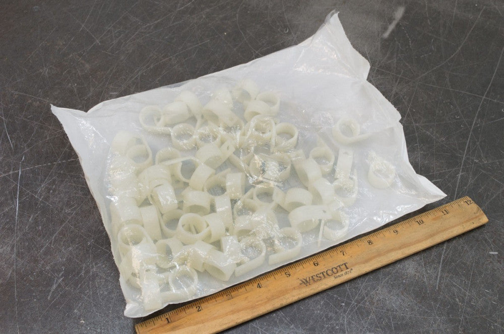 Bag of 68 Richco Essentra WHC-750-01 Cable Clip 3/4" P-type Natural Fastener New